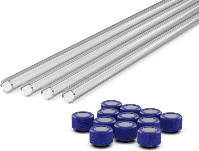 Main image of PrimoChill (Basic Kit) 4x 16mm Acrylic/PMMA Tubes, 12x Metric SX Fittings
