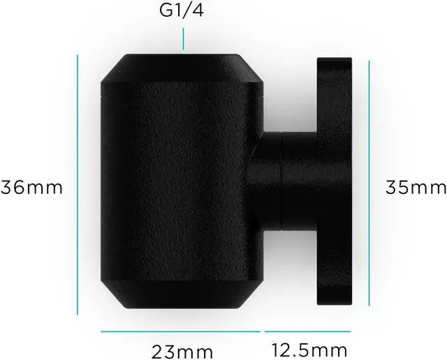 Alt view image 3 of 3 - PrimoChill Female to Female G 1/4 Drain Valve