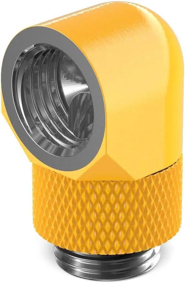 Main image of PrimoChill Male to Female G 1/4in. 90 Degree SX Rotary Elbow Fitting