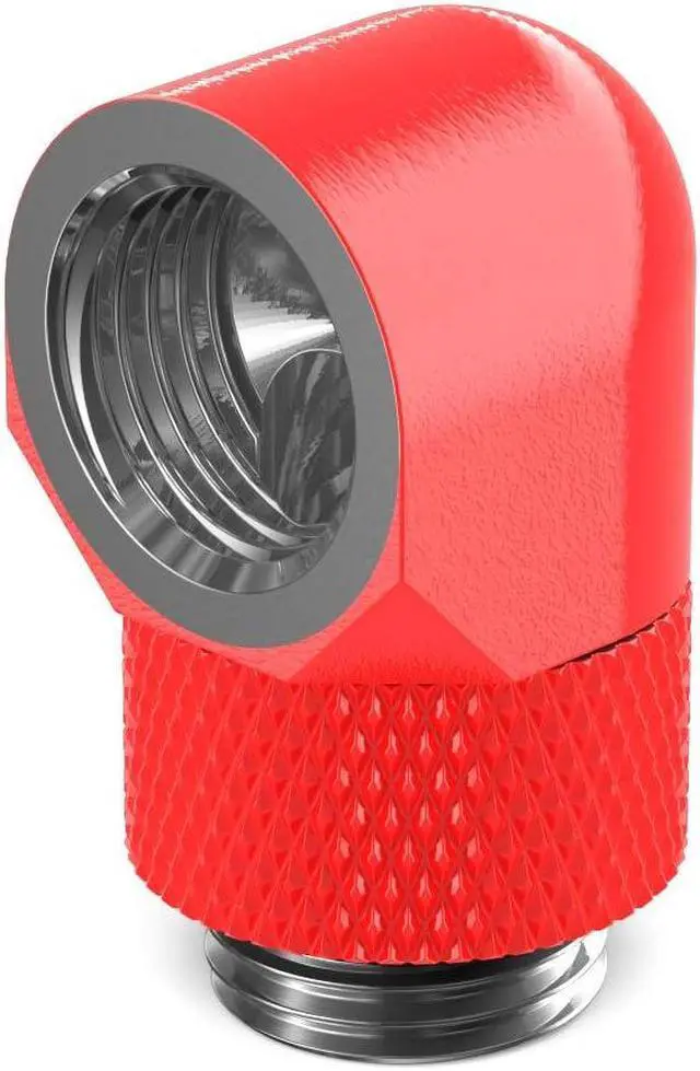 Main image of PrimoChill Male to Female G 1/4in. 90 Degree SX Rotary Elbow Fitting