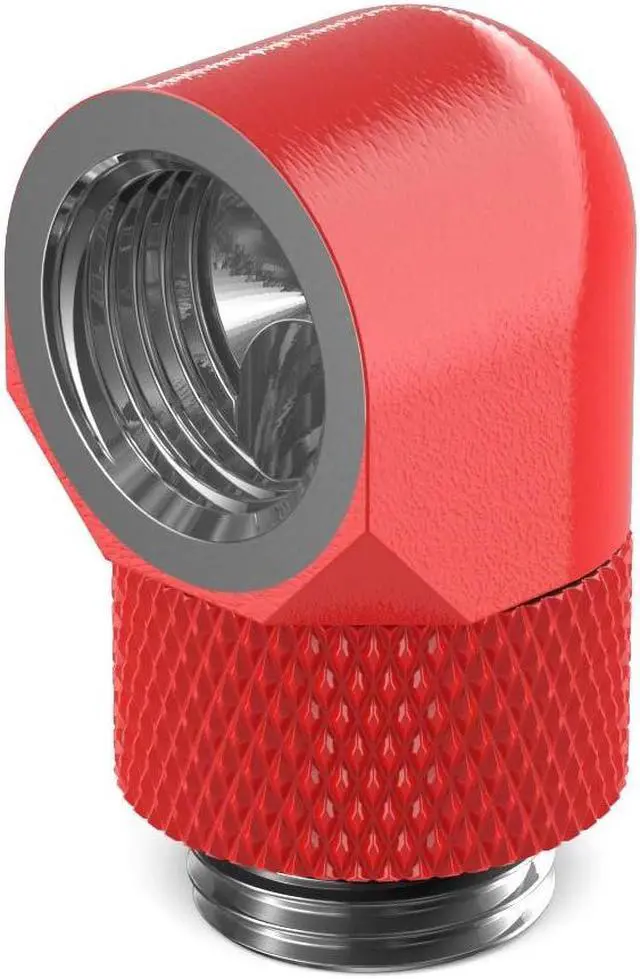 Main image of PrimoChill Male to Female G 1/4in. 90 Degree SX Rotary Elbow Fitting