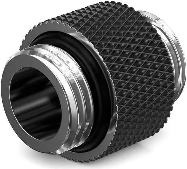 Main image of PrimoChill Dual Male G1/4 Straight Coupler - SX Satin Black