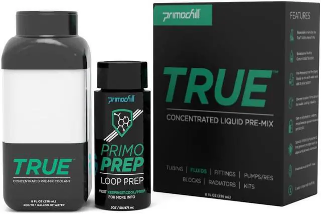 Alt view image 2 of 3 - PrimoChill True Opaque - Computer WaterCooling Coolant, Concentrate, Solid/Non-Transparent, Full Protection, PrimoPrep Included, Proudly Made in the USA (Yields a Gallon of Coolant)