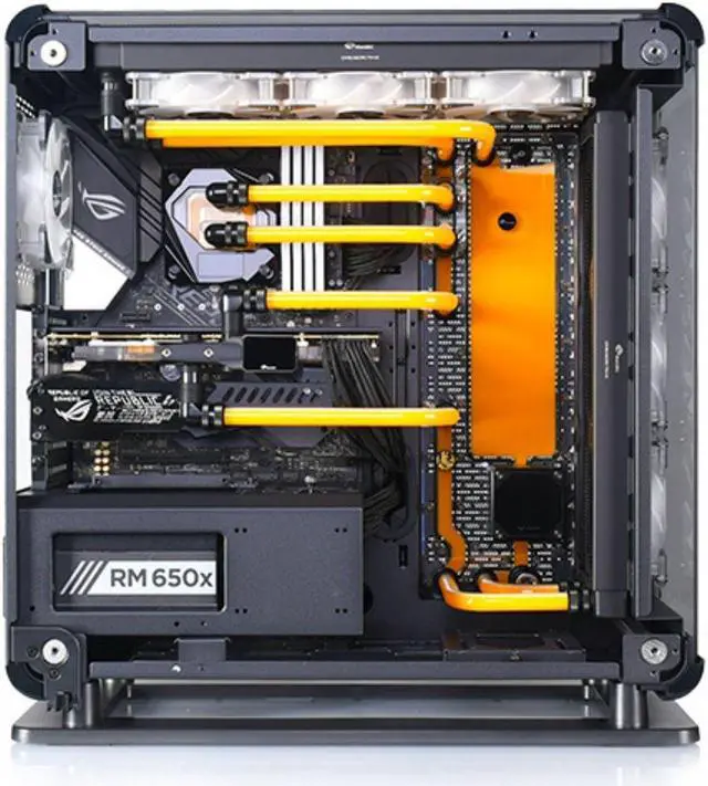 Alt view image 4 of 7 - Bykski Distro Plate For Thermaltake Core P6 TG - PMMA w/ 5v Addressable RGB (RBW) (RGV-TT-P6-P-K)