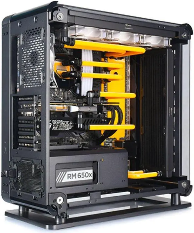 Alt view image 6 of 7 - Bykski Distro Plate For Thermaltake Core P6 TG - PMMA w/ 5v Addressable RGB (RBW) (RGV-TT-P6-P-K)