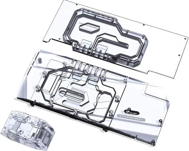 Main image of Bykski Full Coverage GPU Water Block w/ Integrated Active Backplate for GALAXY RTX 3090 GAMER (N-GY3090GAMER-TC)