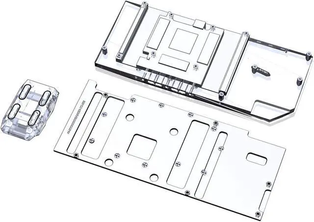 Alt view image 2 of 7 - Bykski Full Coverage GPU Water Block w/ Integrated Active Backplate for GALAXY RTX 3090 GAMER (N-GY3090GAMER-TC)