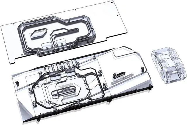 Alt view image 5 of 7 - Bykski Full Coverage GPU Water Block w/ Integrated Active Backplate for GALAXY RTX 3090 GAMER (N-GY3090GAMER-TC)