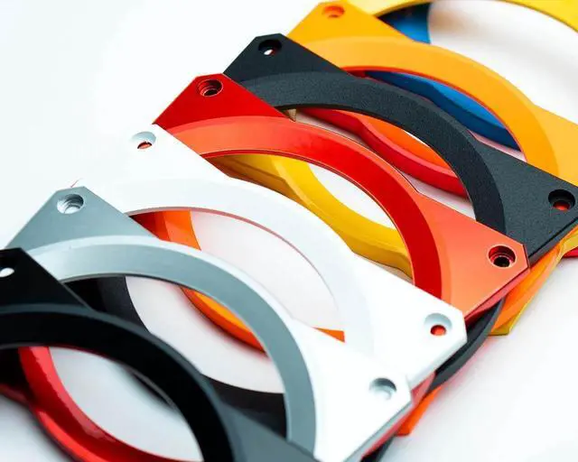 Alt view image 4 of 4 - PrimoChill 120mm Aluminum Fan Cover  - SX Sky White