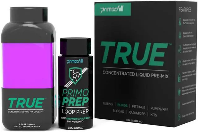 Alt view image 2 of 3 - PrimoChill True Opaque - Computer WaterCooling Coolant, Concentrate, Solid/Non-Transparent, Full Protection, PrimoPrep Included, Proudly Made in the USA (Yields a Gallon of Coolant)
