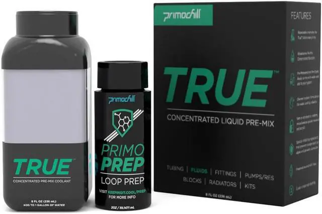 Alt view image 2 of 3 - PrimoChill True Opaque - Computer WaterCooling Coolant, Concentrate, Solid/Non-Transparent, Full Protection, PrimoPrep Included, Proudly Made in the USA (Yields a Gallon of Coolant)