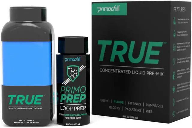 Alt view image 2 of 3 - PrimoChill True Opaque - Computer WaterCooling Coolant, Concentrate, Solid/Non-Transparent, Full Protection, PrimoPrep Included, Proudly Made in the USA (Yields a Gallon of Coolant)