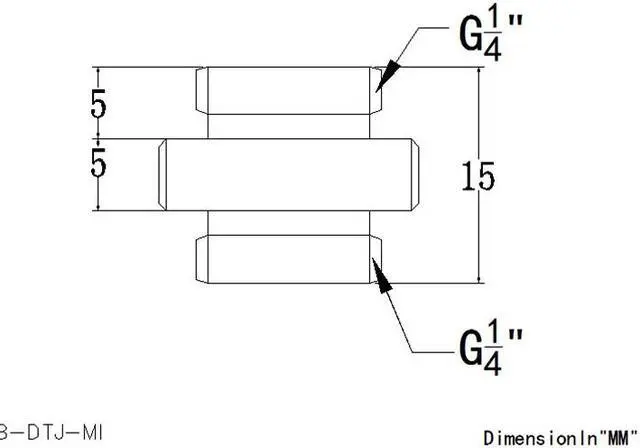 Alt view image 2 of 2 - Bykski G1/4 Dual Male Extension Coupler - Mini (B-DTJ-MI)