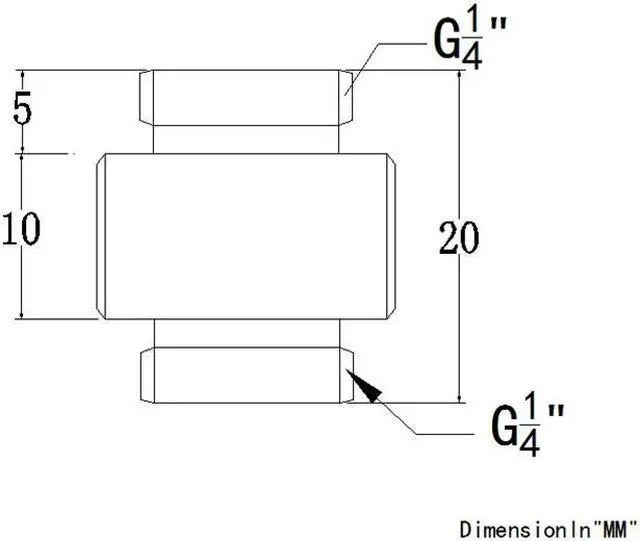 Alt view image 2 of 2 - Bykski G1/4 Dual Male Extension Coupler (B-DTJ-S)
