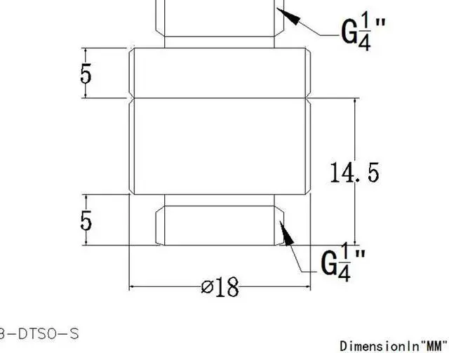 Alt view image 2 of 2 - Bykski G1/4 Dual Male Rotary Extension Coupler (B-DTSO-S)
