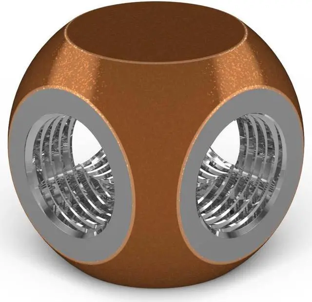 Main image of PrimoChill G 1/4in. 4-Way Quad SX Adapter Block