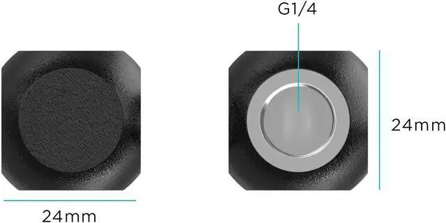 Alt view image 2 of 2 - PrimoChill G 1/4in. 4-Way Quad SX Adapter Block