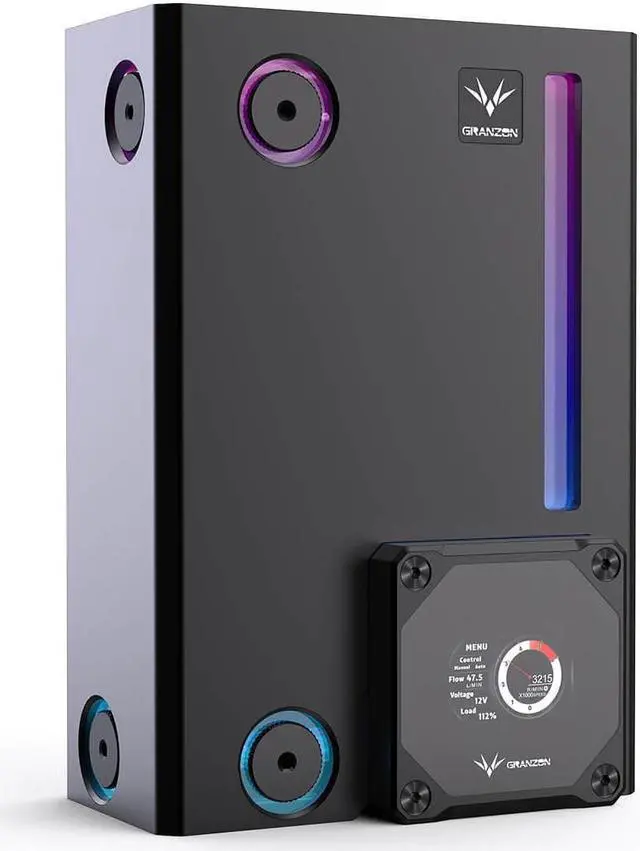 Alt view image 2 of 7 - Granzon Digital Display Pump and Reservoir Combo w/ 5v Addressable RGB (RBW)(GE-A180)