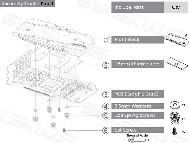 Alt view image 6 of 7 - Bykski Full Coverage GPU Water Block and Backplate For INNO3D/AX GeForce RTX 3080/TI/3090 (N-ICH3090-TC-V2)