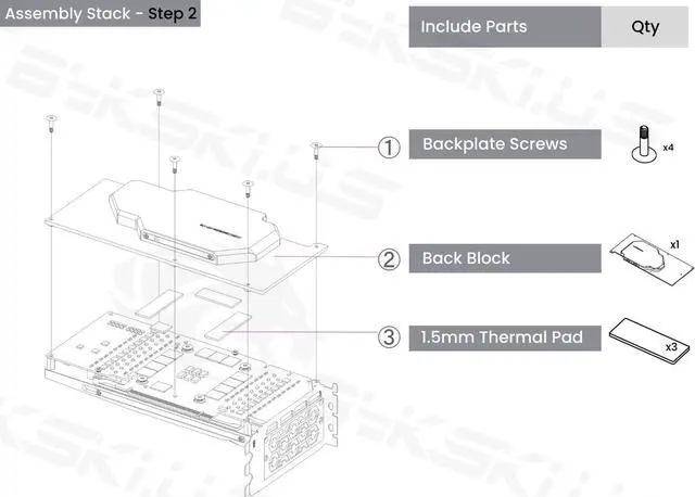 Alt view image 7 of 7 - Bykski Full Coverage GPU Water Block and Backplate For INNO3D/AX GeForce RTX 3080/TI/3090 (N-ICH3090-TC-V2)