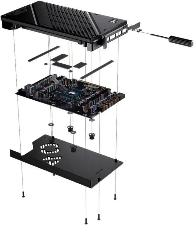 Alt view image 7 of 7 - Granzon Full Armor GPU Water Block and Backplate For NVIDIA GeForce RTX 4080 AIC Reference  (GBN-RTX4080H)
