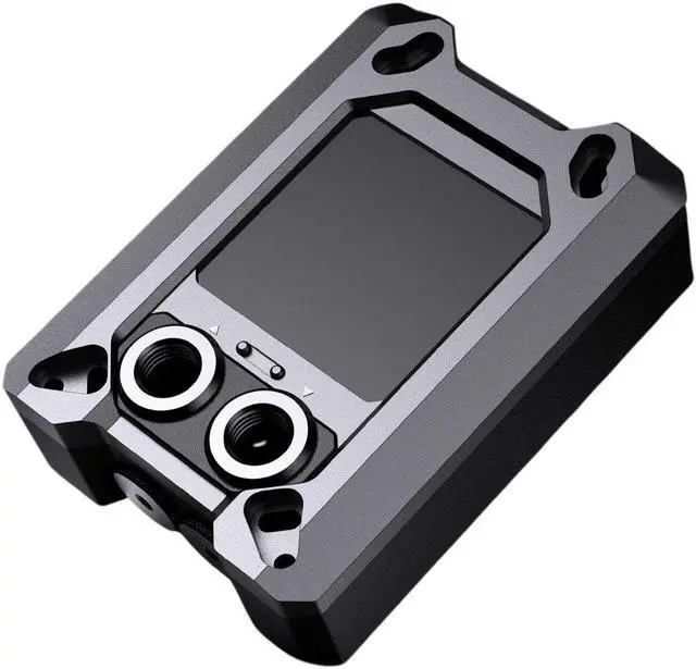 Alt view image 2 of 6 - Granzon GAMSC CPU Water Cooling Block w/ Temp Digital Display - Black (AMD AM5 / AM4 / Ryzen 3/5/7/9)