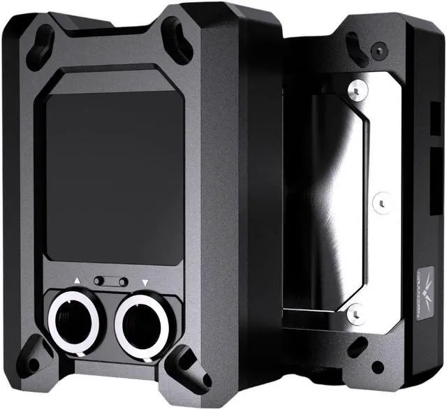Alt view image 3 of 6 - Granzon GAMSC CPU Water Cooling Block w/ Temp Digital Display - Black (AMD AM5 / AM4 / Ryzen 3/5/7/9)