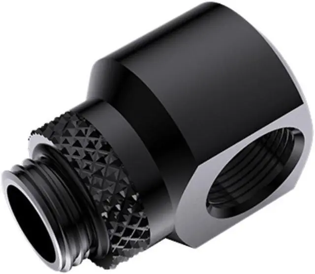 Main image of Bykski G 1/4in. Male to Female 360 Degree Rotary Elbow Fitting - 90 Degree Angle (CC-RD90S-X)