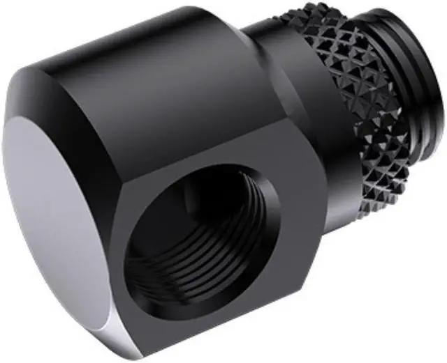 Alt view image 2 of 4 - Bykski G 1/4in. Male to Female 360 Degree Rotary Elbow Fitting - 90 Degree Angle (CC-RD90S-X)