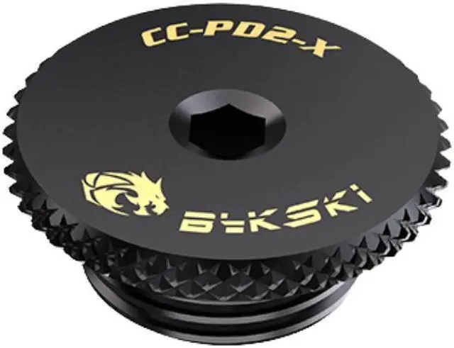 Alt view image 2 of 3 - Bykski G 1/4in. Low Profile Knurled Hex Stop Fitting (CC-PD2-X)