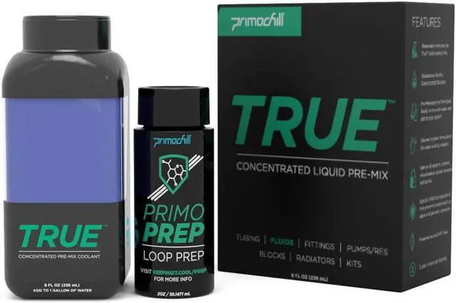 Alt view image 2 of 3 - PrimoChill True Opaque - Computer WaterCooling Coolant, Concentrate, Solid/Non-Transparent, Full Protection, PrimoPrep Included, Proudly Made in the USA (Yields a Gallon of Coolant)