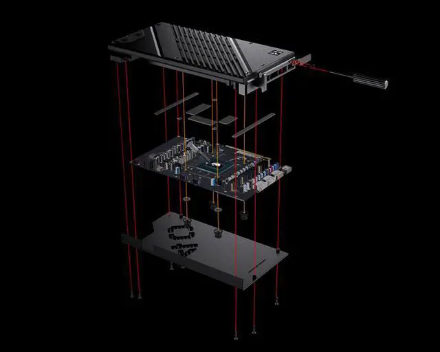 Alt view image 7 of 7 - Granzon Full Armor GPU Water Block and Backplate For PNY GeForce RTX 4080 16GB/VERTO EPIC-X RGB OC (GBN-PNY4080VERTO)