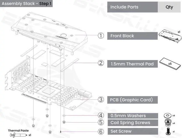 Alt view image 6 of 7 - Bykski Full Coverage GPU Water Block w/ Integrated Active Backplate For Colorful iGame Battle-Axe GeForce RTX 3090 24G/3080TI/3080 (N-IG3090ZF-TC-V2)