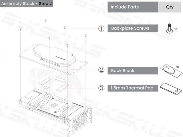 Alt view image 7 of 7 - Bykski Full Coverage GPU Water Block w/ Integrated Active Backplate For Colorful iGame Battle-Axe GeForce RTX 3090 24G/3080TI/3080 (N-IG3090ZF-TC-V2)