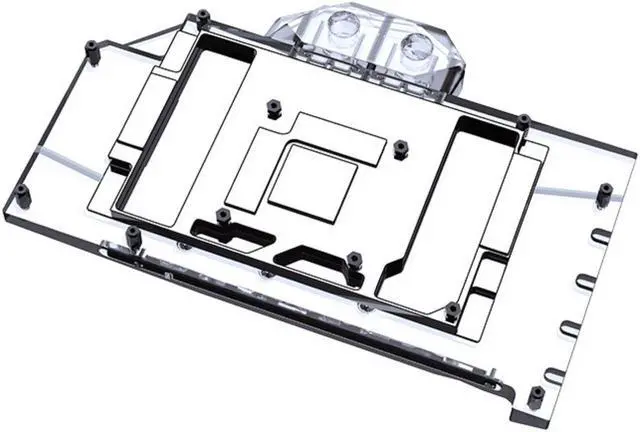 Alt view image 2 of 7 - Bykski Full Coverage GPU Water Block and Backplate For ASUS ATS RTX 4060 GAMING / TX Gaming 4060 (N-AS4060TX-X)