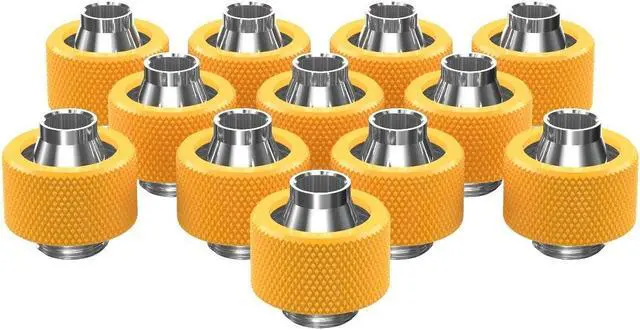 Main image of PrimoChill SecureFit SX - Premium Compression Fitting For 3/8in ID x 5/8in OD Flexible Tubing 12 Pack (F-SFSX58-12) - Available in 20+ Colors, Custom Watercooling Loop Ready
