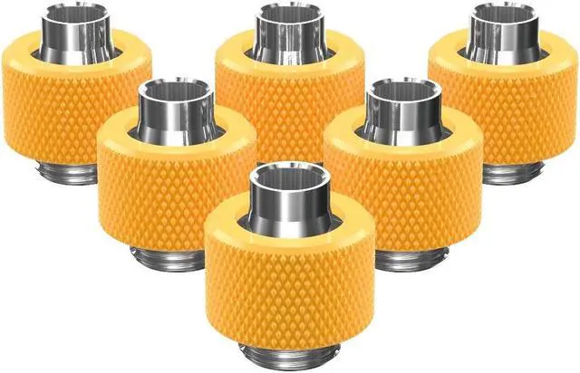 Main image of PrimoChill SecureFit SX - Premium Compression Fitting For 3/8in ID x 1/2in OD Flexible Tubing 6 Pack (F-SFSX12-6) - Available in 20+ Colors, Custom Watercooling Loop Ready