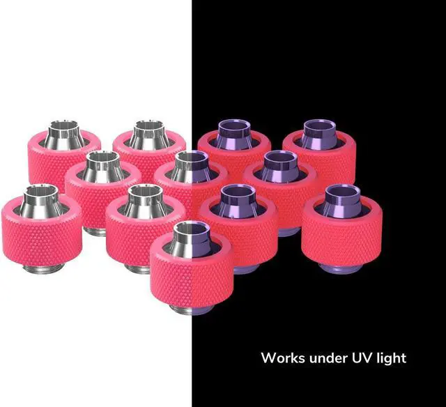 Alt view image 2 of 7 - PrimoChill SecureFit SX - Premium Compression Fitting For 3/8in ID x 5/8in OD Flexible Tubing 12 Pack (F-SFSX58-12) - Available in 20+ Colors, Custom Watercooling Loop Ready