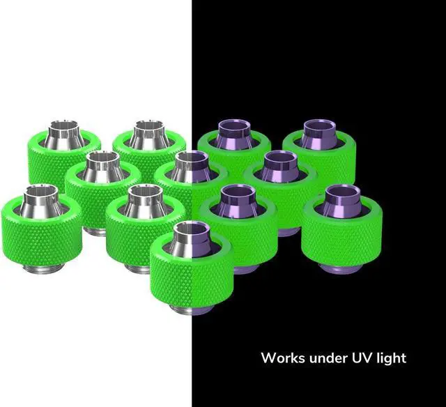 Alt view image 2 of 7 - PrimoChill SecureFit SX - Premium Compression Fitting For 3/8in ID x 5/8in OD Flexible Tubing 12 Pack (F-SFSX58-12) - Available in 20+ Colors, Custom Watercooling Loop Ready
