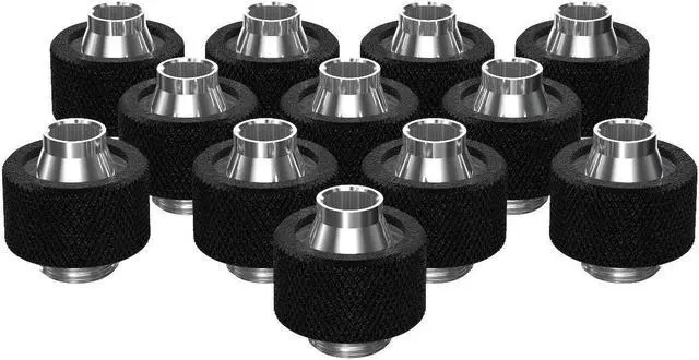 Main image of PrimoChill SecureFit SX - Premium Compression Fitting For 3/8in ID x 5/8in OD Flexible Tubing 12 Pack (F-SFSX58-12) - Available in 20+ Colors, Custom Watercooling Loop Ready