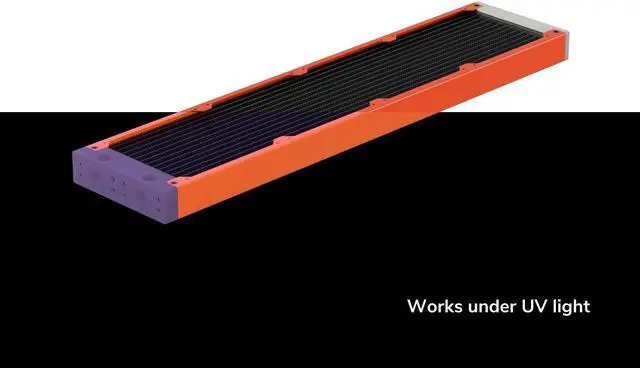 Alt view image 2 of 7 - PrimoChill 480SL (30mm) EXIMO Modular Radiator, White POM, 4x120mm, Quad Fan (R-SL-W48) Available in 20+ Colors, Assembled in USA and Custom Watercooling Loop Ready