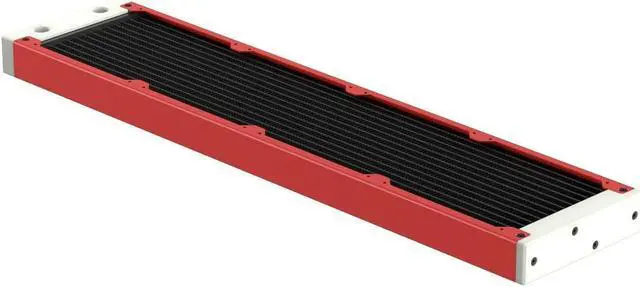 Alt view image 2 of 7 - PrimoChill 480SL (30mm) EXIMO Modular Radiator, White POM, 4x120mm, Quad Fan (R-SL-W48) Available in 20+ Colors, Assembled in USA and Custom Watercooling Loop Ready