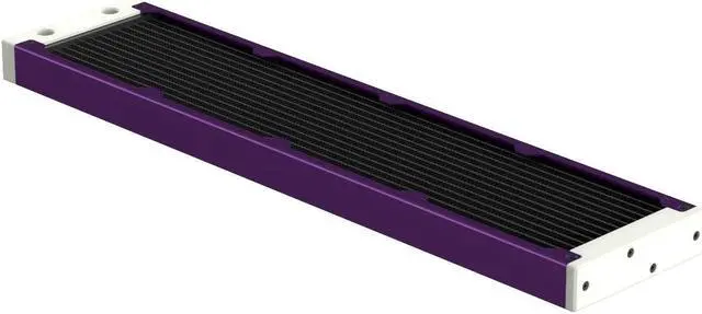 Alt view image 2 of 7 - PrimoChill 480SL (30mm) EXIMO Modular Radiator, White POM, 4x120mm, Quad Fan (R-SL-W48) Available in 20+ Colors, Assembled in USA and Custom Watercooling Loop Ready