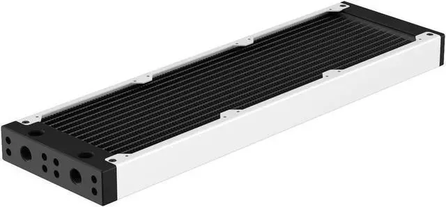 Main image of PrimoChill 360SL (30mm) EXIMO Modular Radiator, Black POM, 3x120mm, Triple Fan (R-SL-BK36) Available in 20+ Colors, Assembled in USA and Custom Watercooling Loop Ready