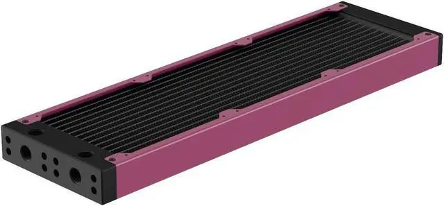 Main image of PrimoChill 360SL (30mm) EXIMO Modular Radiator, Black POM, 3x120mm, Triple Fan (R-SL-BK36) Available in 20+ Colors, Assembled in USA and Custom Watercooling Loop Ready