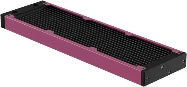 Alt view image 2 of 7 - PrimoChill 360SL (30mm) EXIMO Modular Radiator, Black POM, 3x120mm, Triple Fan (R-SL-BK36) Available in 20+ Colors, Assembled in USA and Custom Watercooling Loop Ready