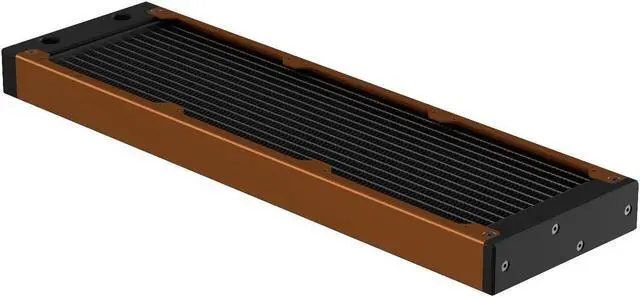 Alt view image 2 of 7 - PrimoChill 360SL (30mm) EXIMO Modular Radiator, Black POM, 3x120mm, Triple Fan (R-SL-BK36) Available in 20+ Colors, Assembled in USA and Custom Watercooling Loop Ready