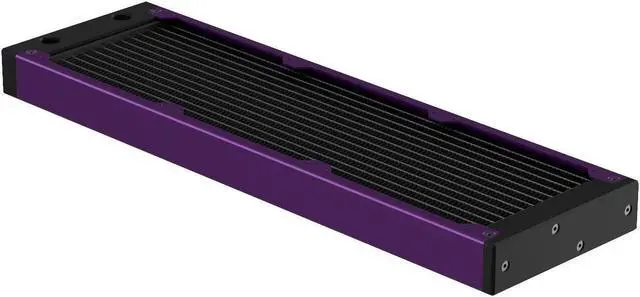 Alt view image 2 of 7 - PrimoChill 360SL (30mm) EXIMO Modular Radiator, Black POM, 3x120mm, Triple Fan (R-SL-BK36) Available in 20+ Colors, Assembled in USA and Custom Watercooling Loop Ready