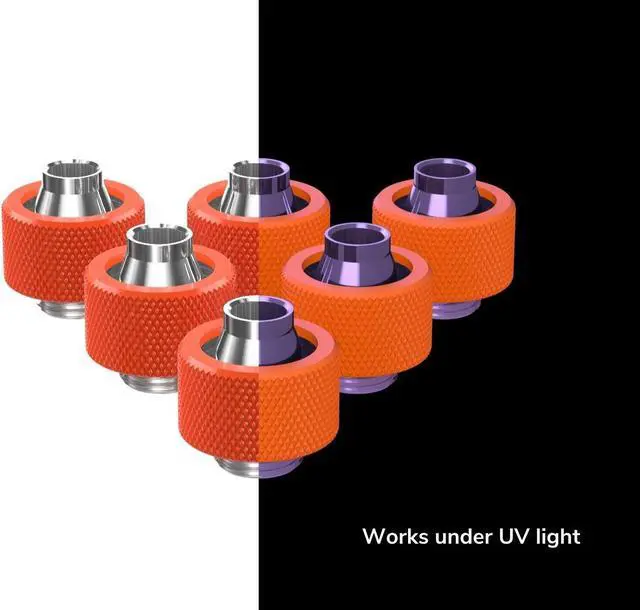 Alt view image 2 of 7 - PrimoChill SecureFit SX - Premium Compression Fitting For 7/16in ID x 5/8in OD Flexible Tubing 6 Pack (F-SFSX758-6) - Available in 20+ Colors, Custom Watercooling Loop Ready