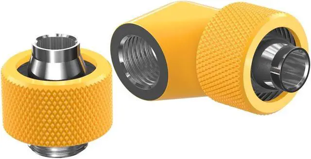 Alt view image 3 of 5 - PrimoChill SecureFit SX - Premium 90 Degree Compression Fitting Set For 3/8in ID x 5/8in OD Flexible Tubing (F-SFSX5890) - Available in 20+ Colors, Custom Watercooling Loop Ready